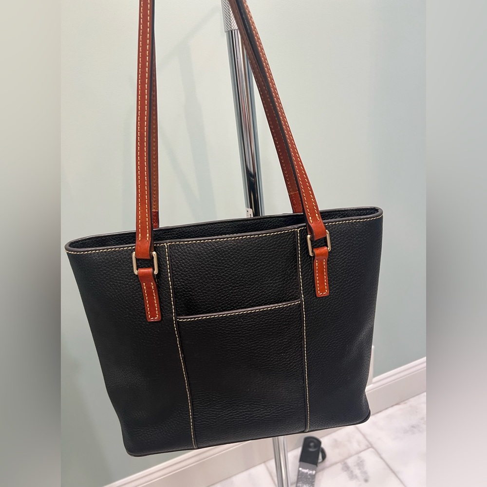 Dooney & Bourke Pebble Grain Small Lexington Shopper in black leather. - Picture 7 of 14